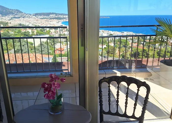 D'hôtes Vue Imprenable Couette-café Nice